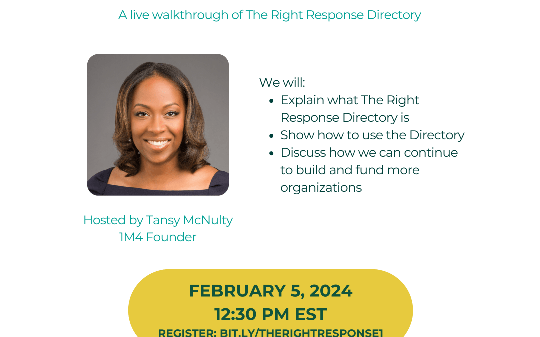 The Right Response Directory Live Training