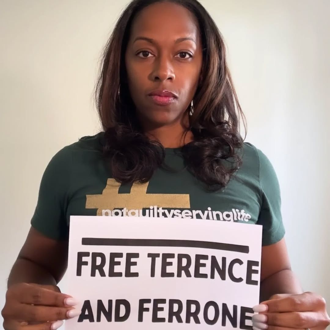 Founder Tansy supporting Terence and Ferrone