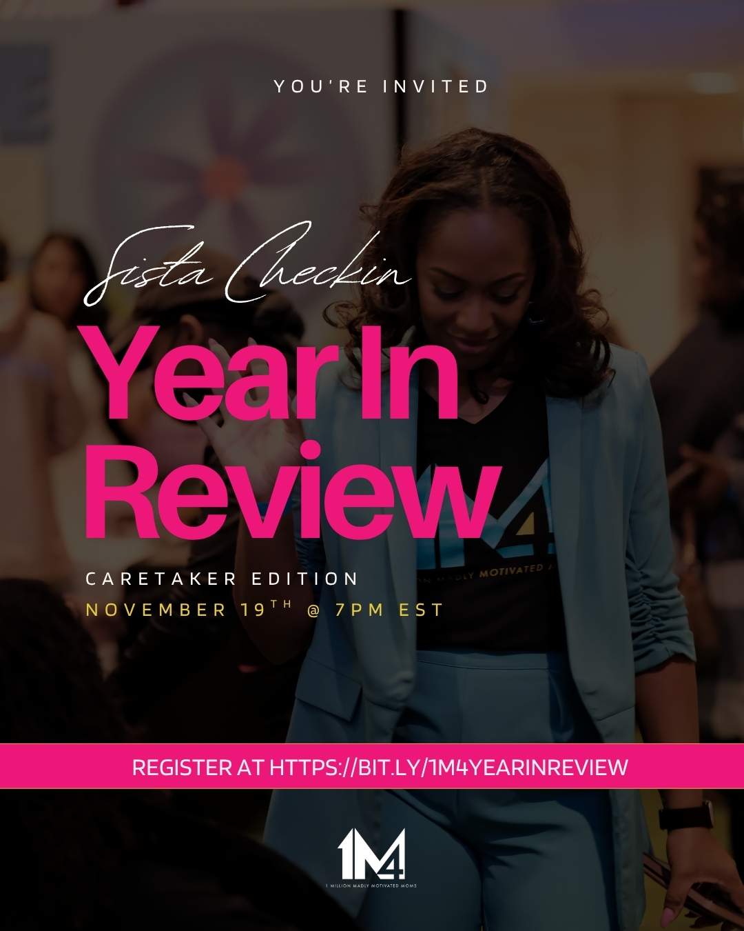 Flyer promoting Sista Check-In Year In Review: Caretaker Edition