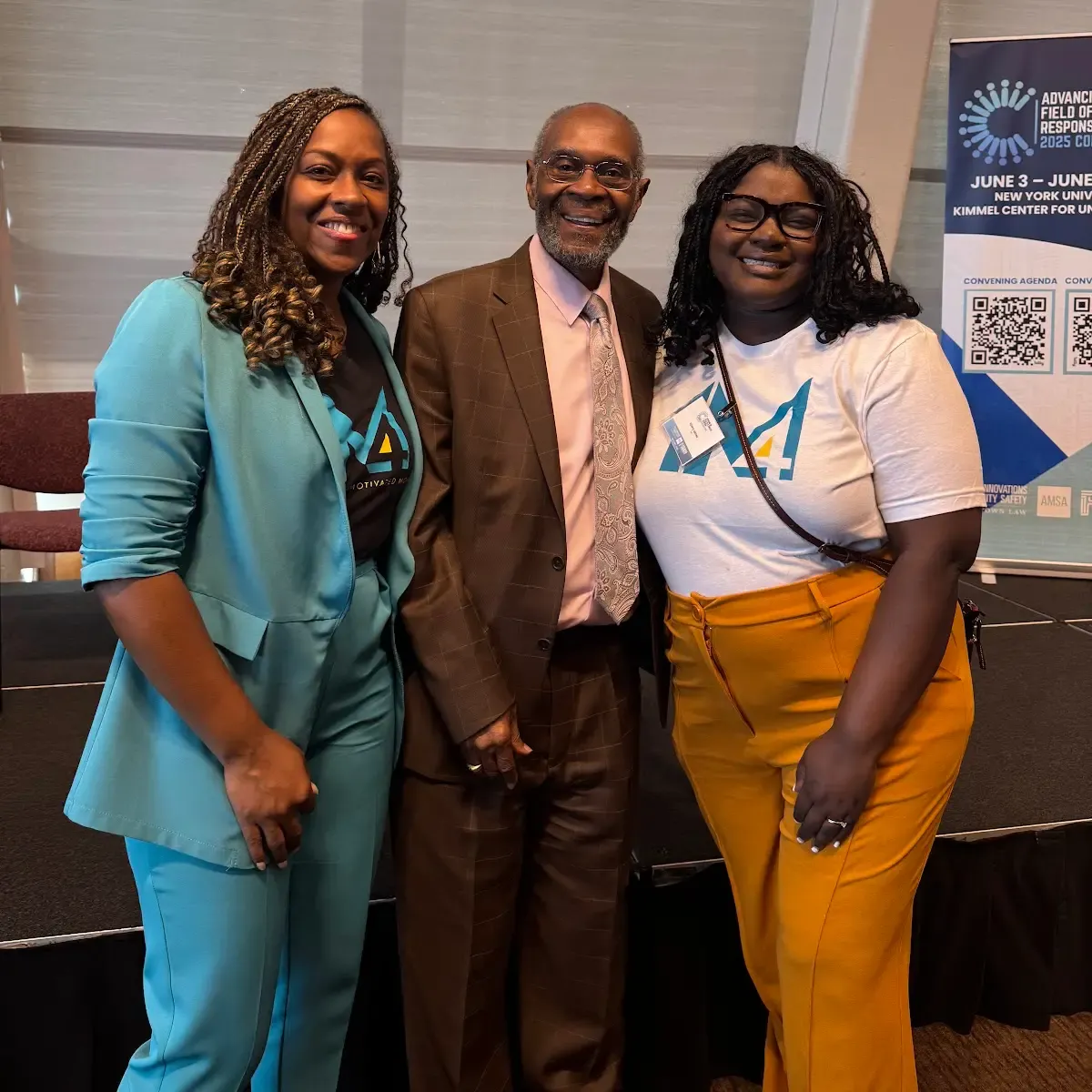 1M4 with Chief John Moon of Freedom House, Pittsburgh, PA, at the 2025 Alternative Response Convening in NYC