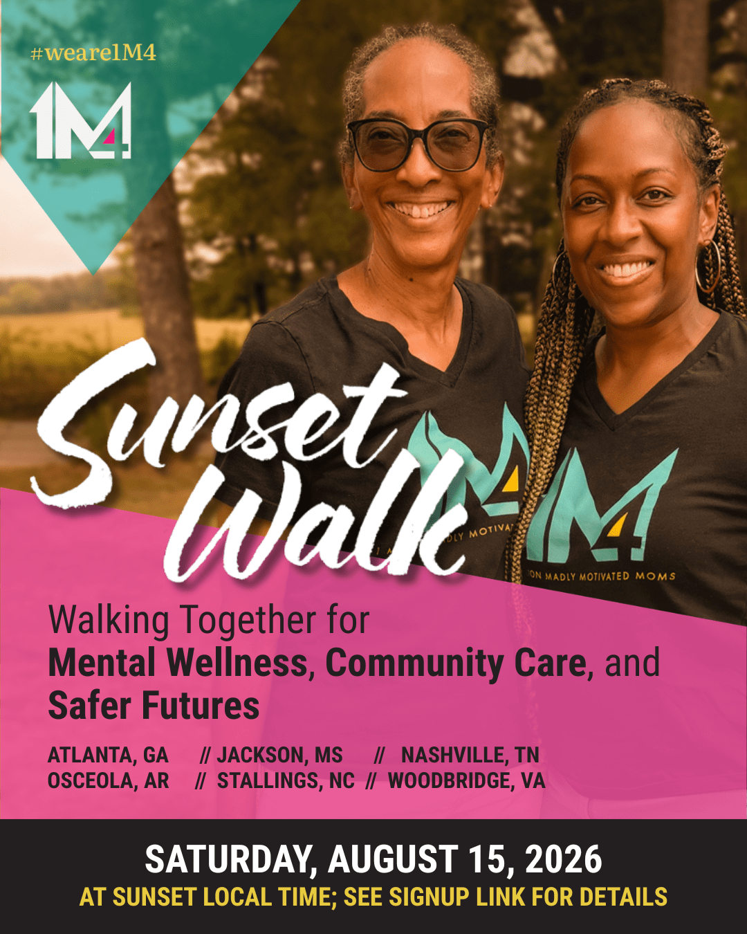 Women of 1M4 inaugural sunset walk 2026